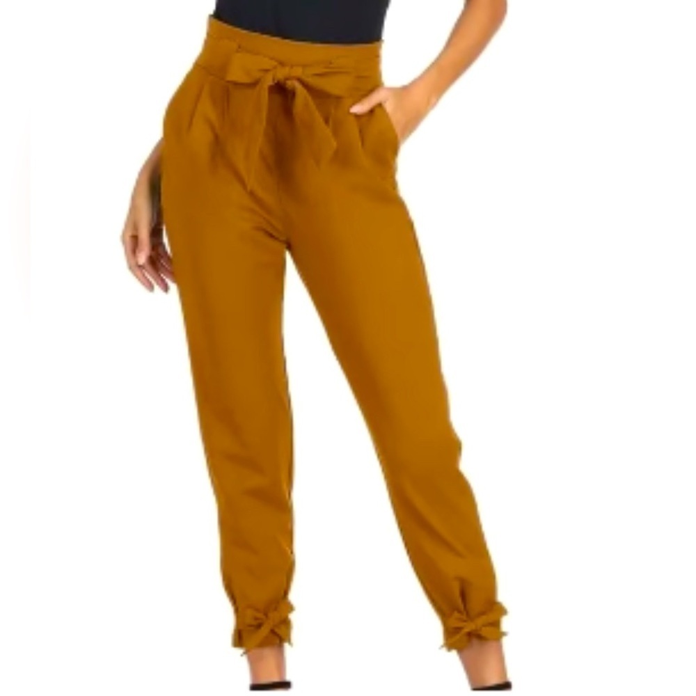 GRACE KARIN Paper Bag Waist Pants - Size Small